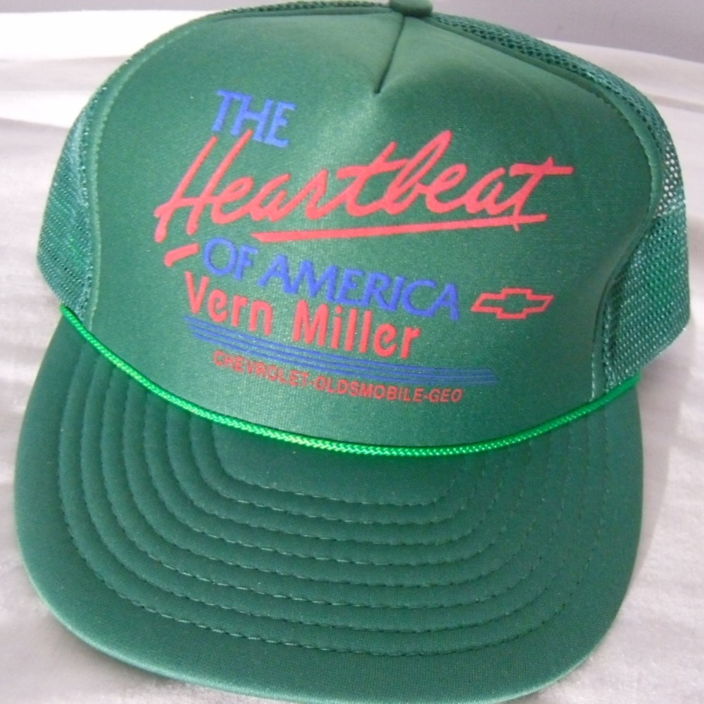 Vintage Chevy Heartbeat Truckers Snapback Hat